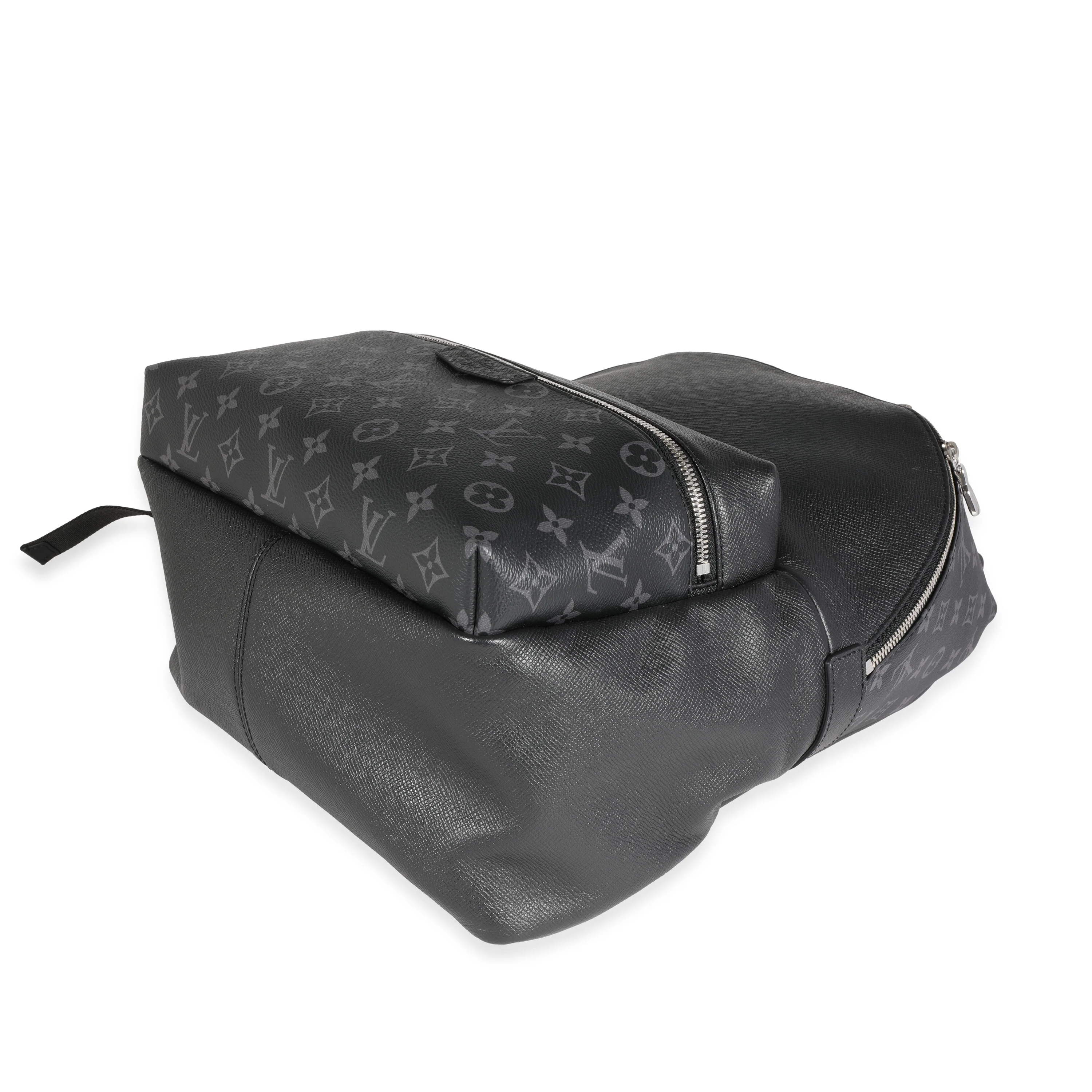 Louis Vuitton Black Monogram Eclipse & Taiga Discovery Backpack - Image 5