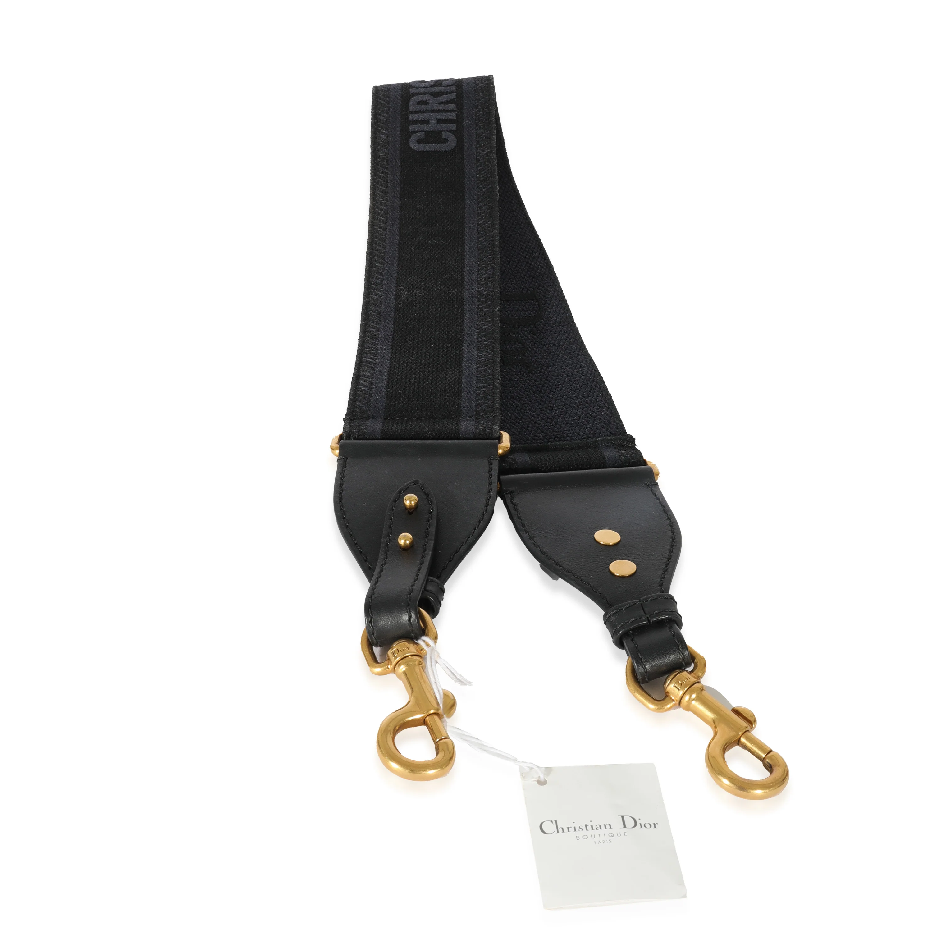 Navy Canvas Logo Embroidered Strap - Image 2